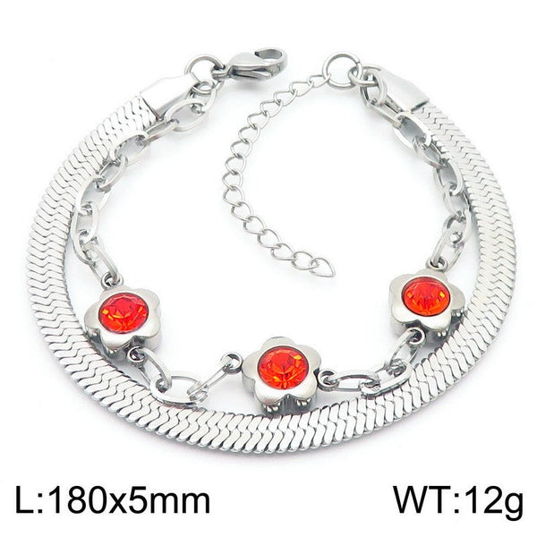 Kalen Double Layer Charm Bracelet for Women