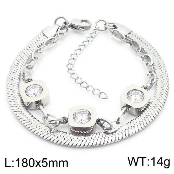 Kalen Double Layer Charm Bracelet for Women