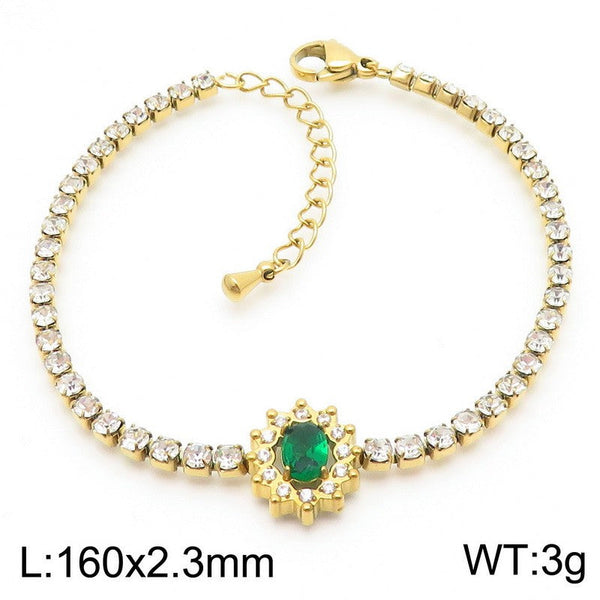 Kalen Zircon Tennis Chain Bracelet  for Women Wholesale