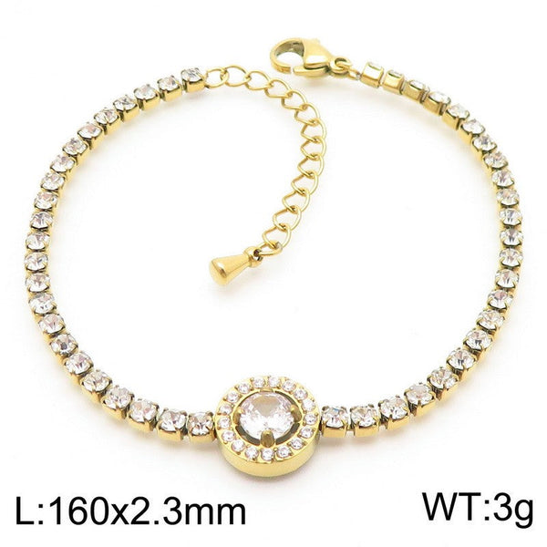 Kalen Zircon Tennis Chain Bracelet  for Women Wholesale