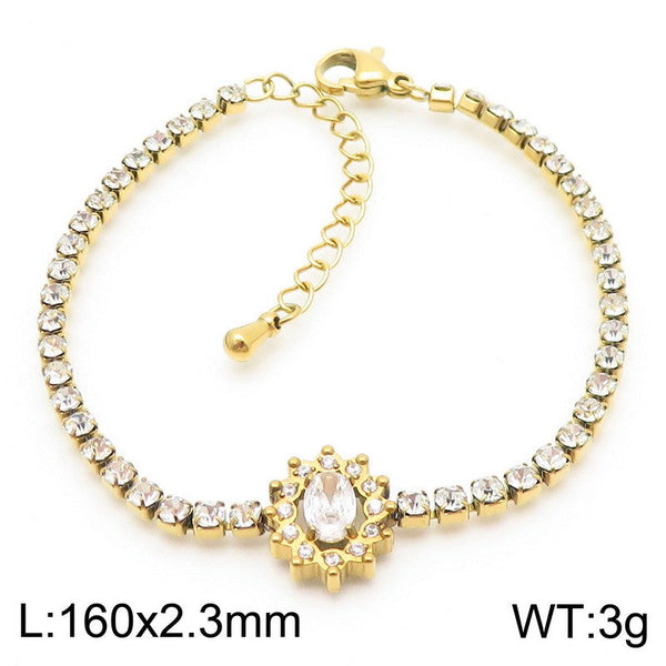 Kalen Zircon Tennis Chain Bracelet  for Women Wholesale