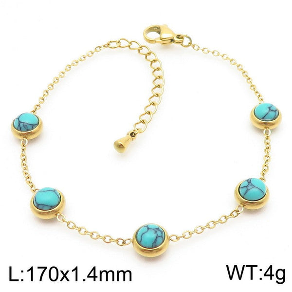 Kalen Turquoise Chain Bracelet for Women Wholesale