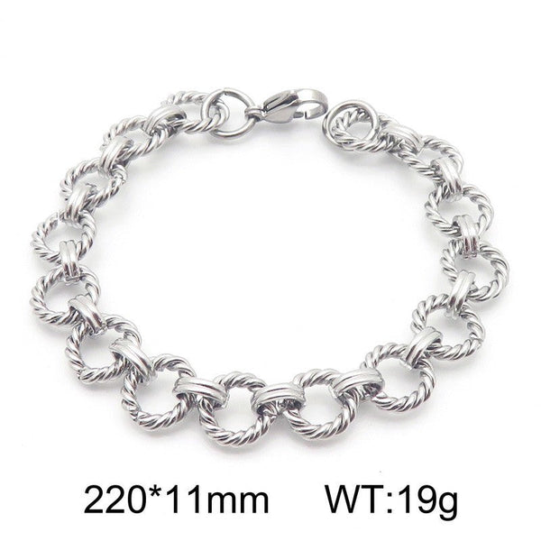 Kalen Twist O Chain Bracelet Wholesale