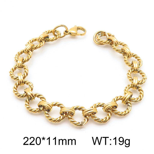 Kalen Twist O Chain Bracelet Wholesale