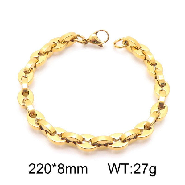 Kalen Coffee Beans Link Chain Bracelet Wholesale