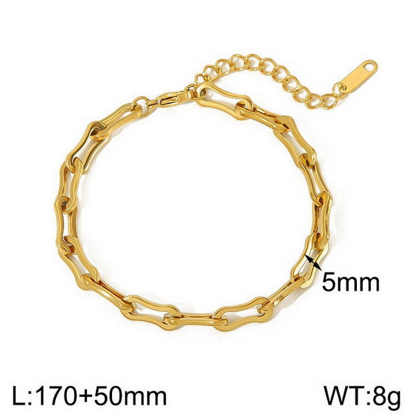 Kalen Paper Clip Chain Bracelet Wholesale