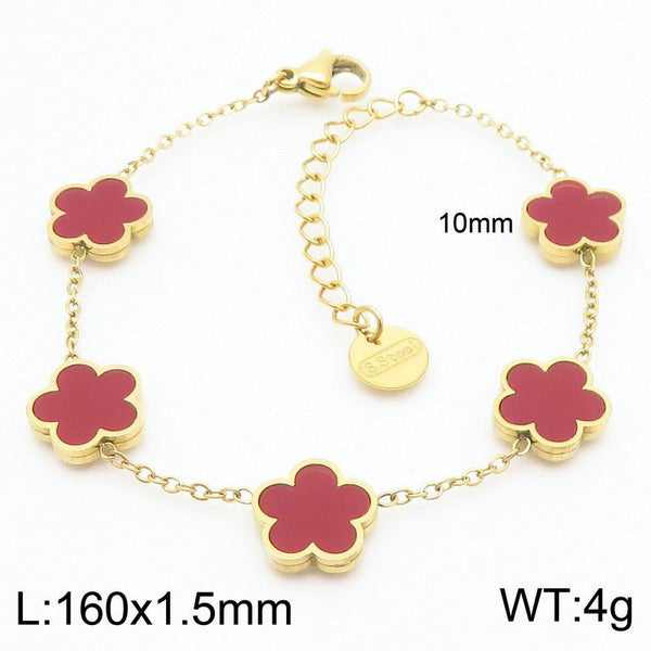 Kalen Flower Charm Bracelet for Women
