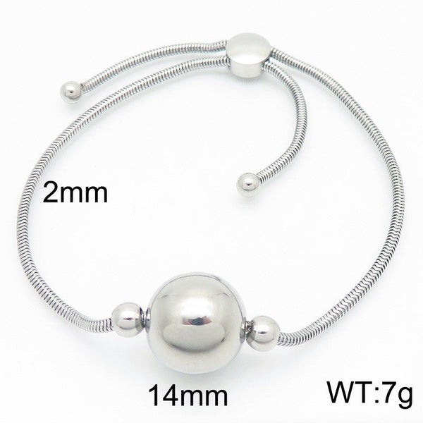 Kalen Stainless Steel Ball Charm Bracelet