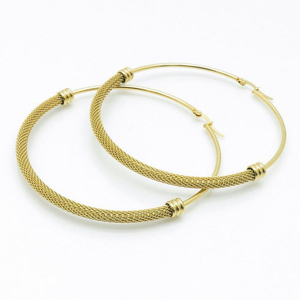 Kalen Stainless Steel Hoop Earrings for Women