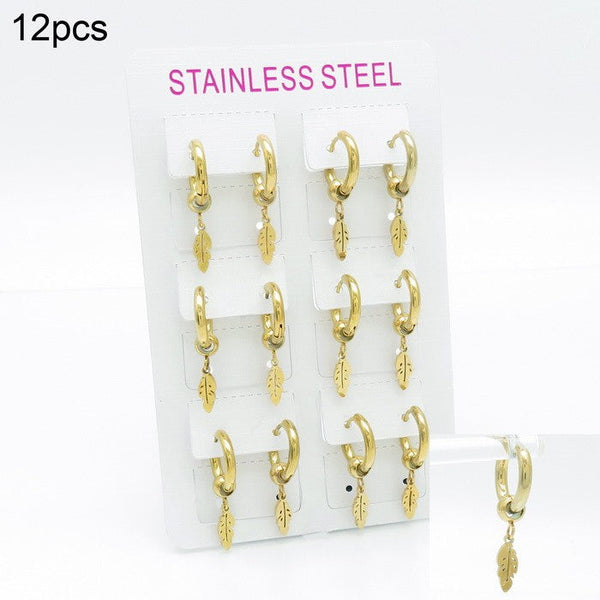 Kalen Hoop Drop Wholesale Earrings By The Dozen For Women