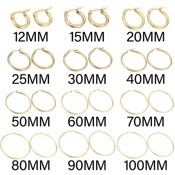 Kalen 2mm Circle Hoop Earrings for Women