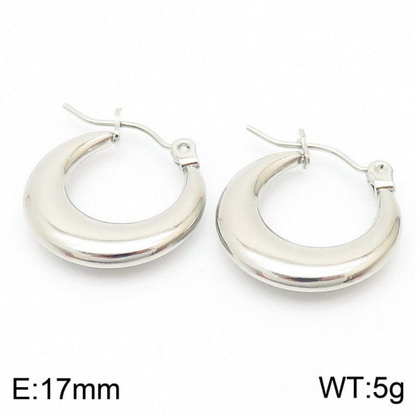 Kalen Stainless Steel Chunky Hoop Earrings for Women Wholesale