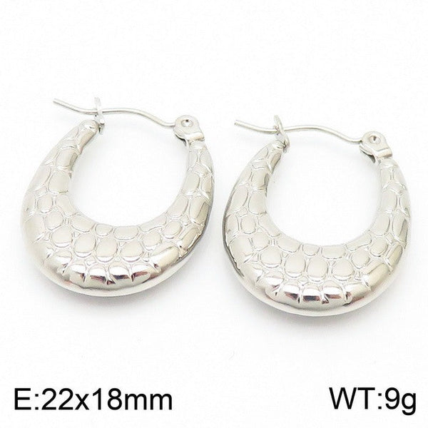 Kalen Stainless Steel Chunky Hoop Earrings for Women Wholesale