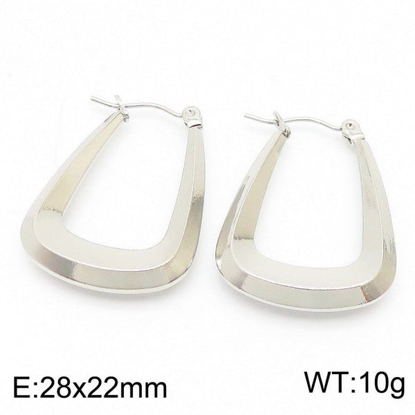 Kalen Stainless Steel Chunky Hoop Earrings for Women Wholesale