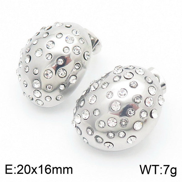 Kalen Stainless Steel Chunky Stud Earrings Wholesale for Women