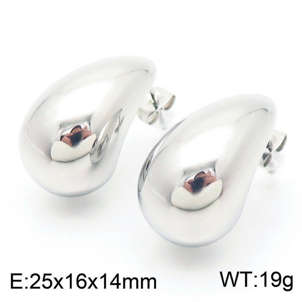 Kalen Waterdrop Chunky Stud Earrings Wholesale for Women