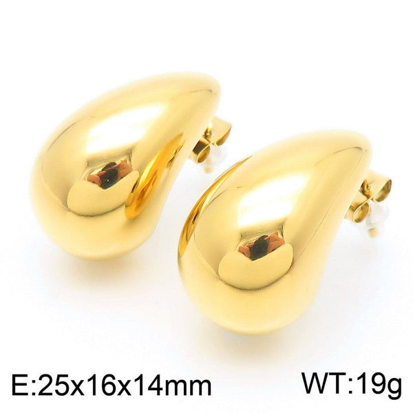 Kalen Waterdrop Chunky Stud Earrings Wholesale for Women