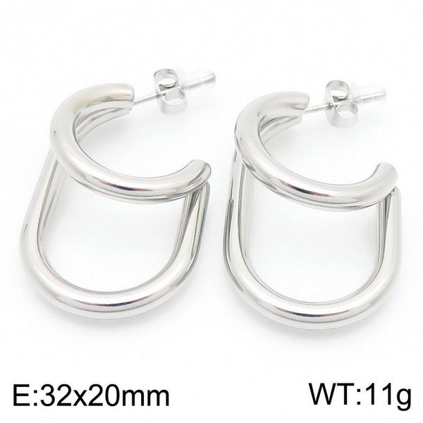 Kalen Stainless Steel Drop Stud Earrings for Women Wholesale