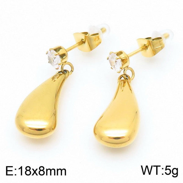 Kalen Zircon Chunky Drop Earrings for Women Wholesale