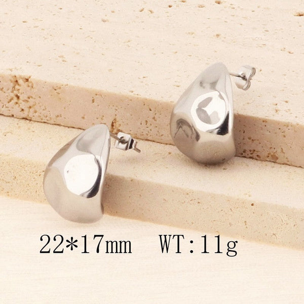 Kalen Teardrop Post Chunky Stud Earrings for Women Wholesale