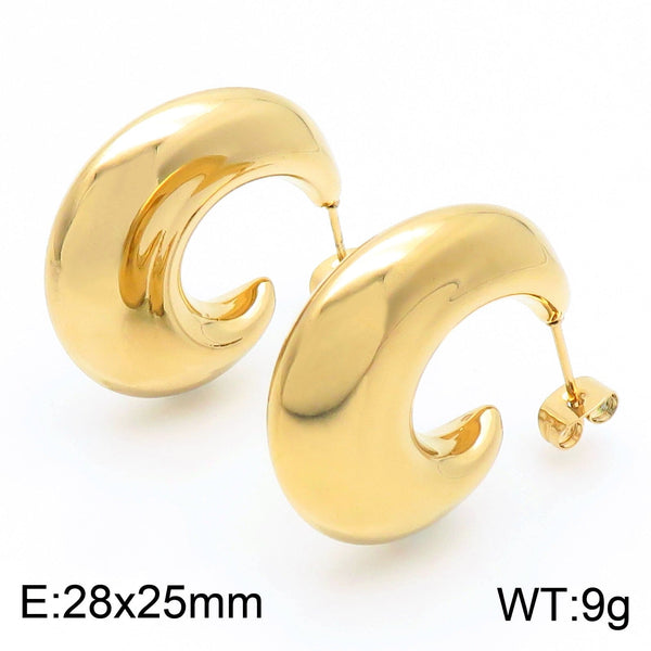 Kalen Post Chunky J Hoop Earrings for Women Wholesale