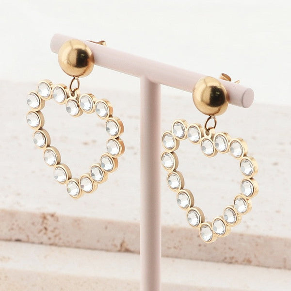 Kalen Heart Drop Earrings for Women Wholesale