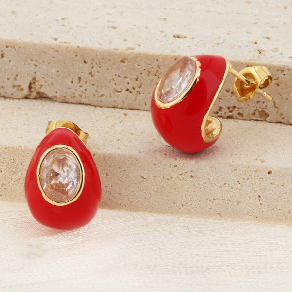 Kalen Teardrop Stud Earrings for Women Wholesale