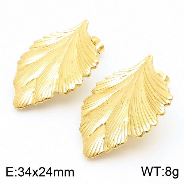 Kalen Leaf Stud Earrings for Women Wholesale