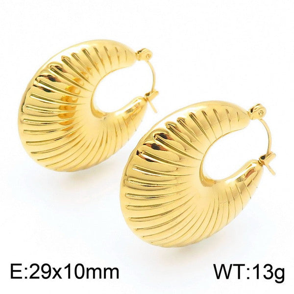 Kalen Oval Hoop Earrings for Women Wholesale