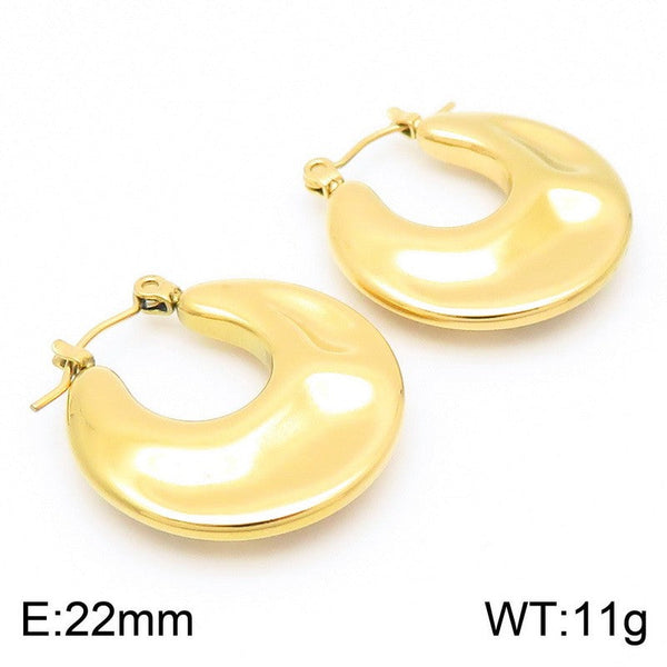 Kalen Oval Hoop Earrings for Women Wholesale