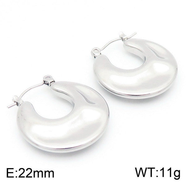 Kalen Oval Hoop Earrings for Women Wholesale