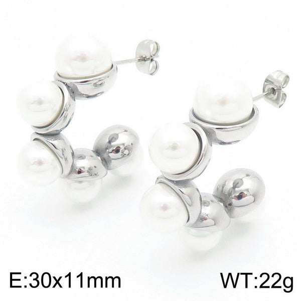 Kalen Pearl Stud Earrings for Women Wholesale