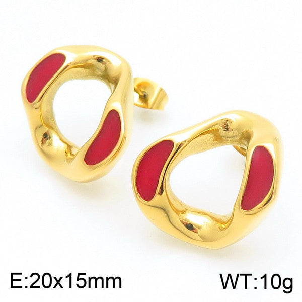 Kalen Enamel Stud Earrings for Women Wholesale