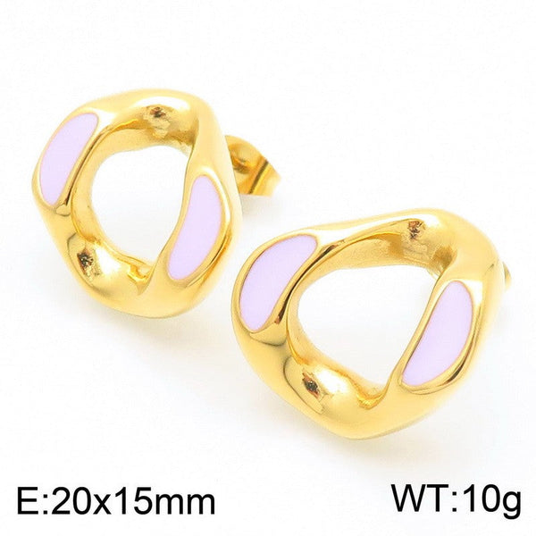 Kalen Enamel Stud Earrings for Women Wholesale