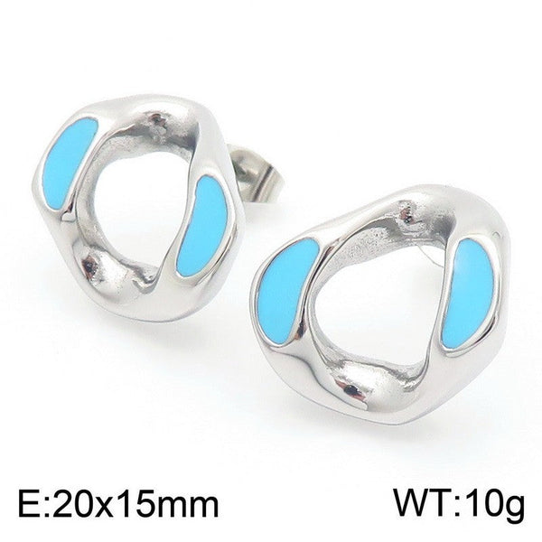 Kalen Enamel Stud Earrings for Women Wholesale