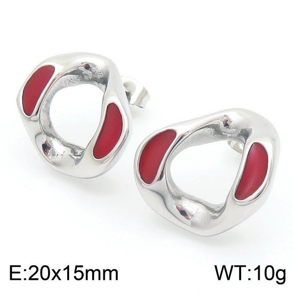 Kalen Enamel Stud Earrings for Women Wholesale