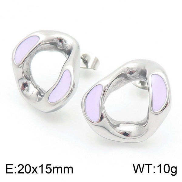 Kalen Enamel Stud Earrings for Women Wholesale