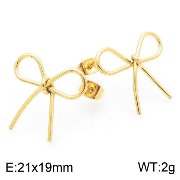 Kalen Bow Stud Earrings Wholesale