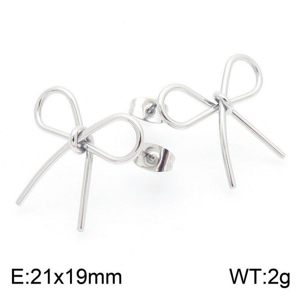 Kalen Bow Stud Earrings Wholesale