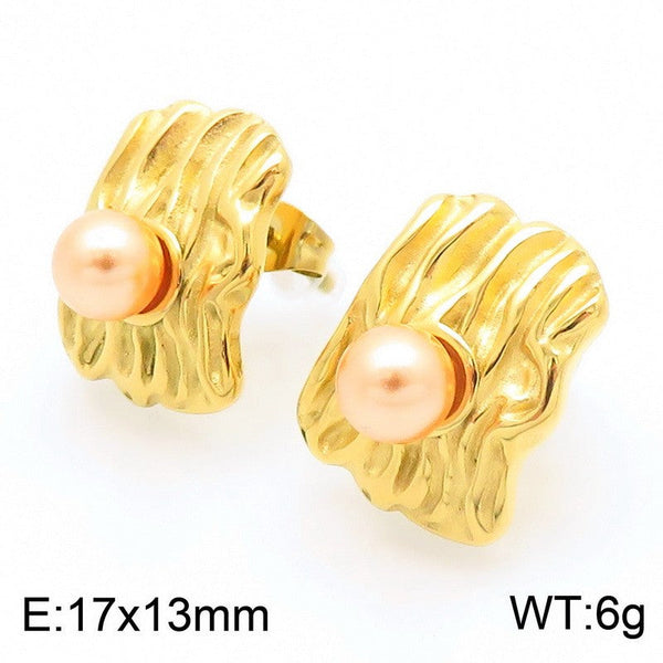 Kalen Pearl Stud Earrings Wholesale