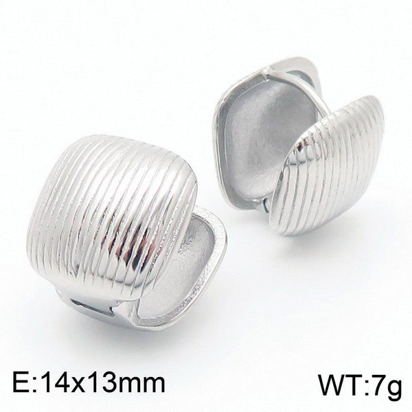 Kalen Stainless Steel Chunky Earrings for Women