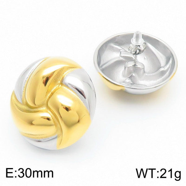 Kalen Stainless Steel Stud Earrings for Women