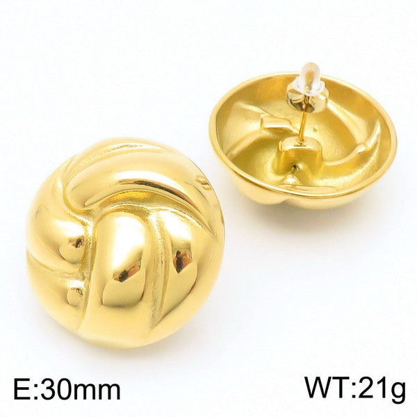 Kalen Stainless Steel Stud Earrings for Women