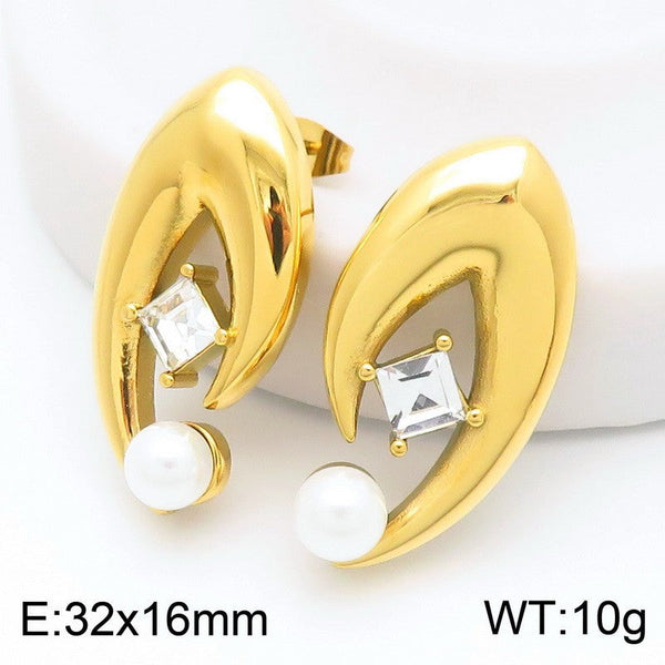 Kalen Pearl Stud Earrings for Women