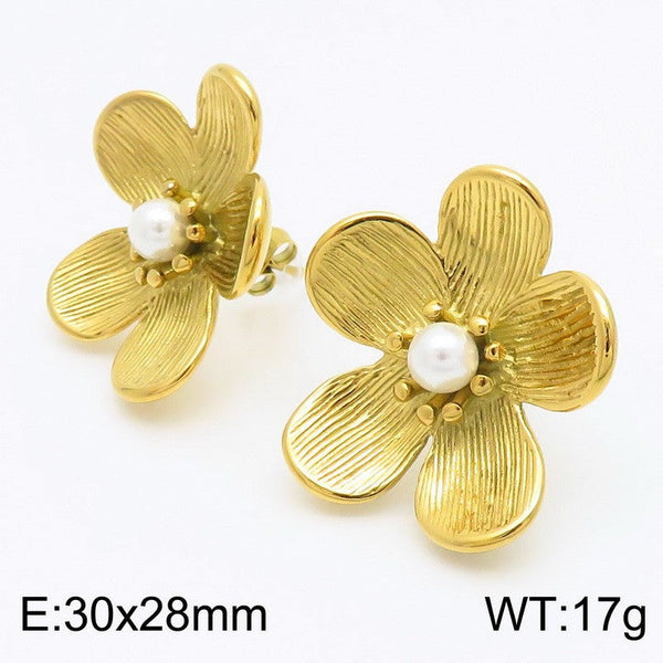 Kalen Flower Stud Earrings for Women