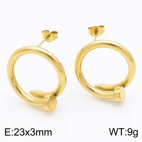 Kalen Nail Stud Earrings for Women