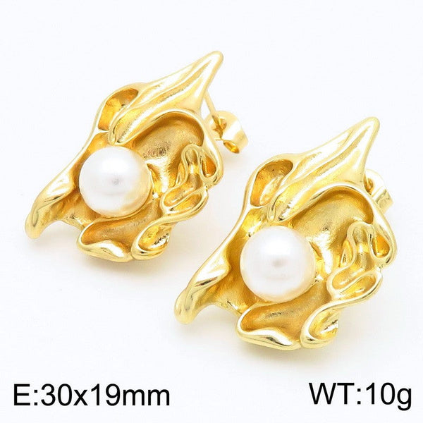 Kalen Pearl Stud Earrings for Women