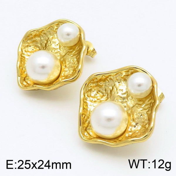 Kalen Pearl Stud Earrings for Women