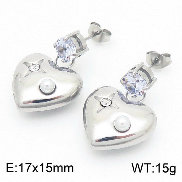 Kalen Heart Drop Earrings for Women