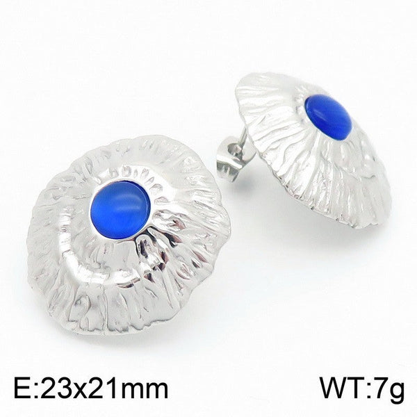 Kalen Vintage Stone Stud Earrings for Women